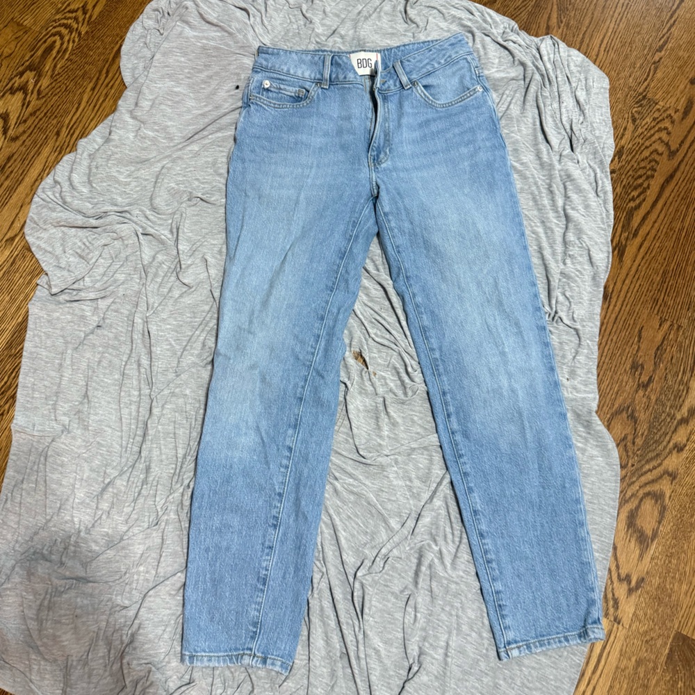 Urban Outfitters Women's Straight Leg Jeans - Light Blue